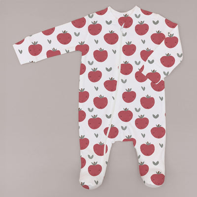 Zipper Footie - Yummy Apples