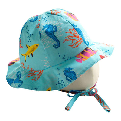 Baby Girl Coral Reef Sun Hat