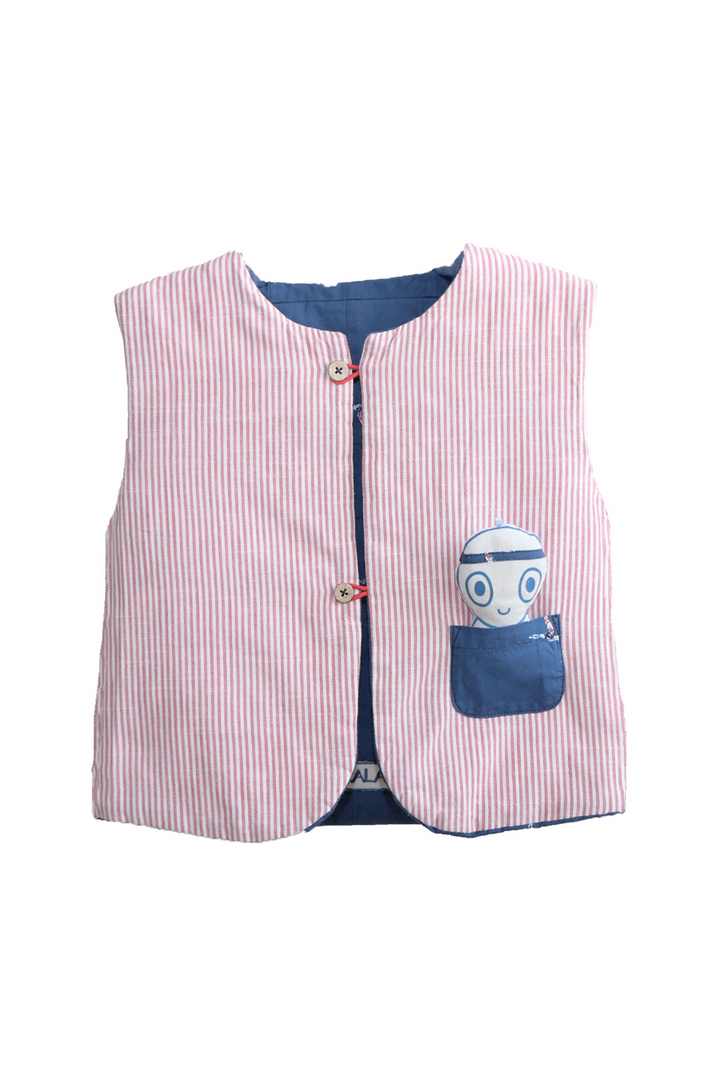 Reversible Kids Vest - Pomme Atlantique