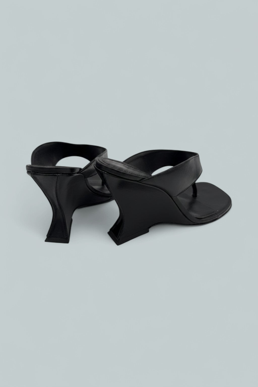 Maya Leather Sandals - Black Leather