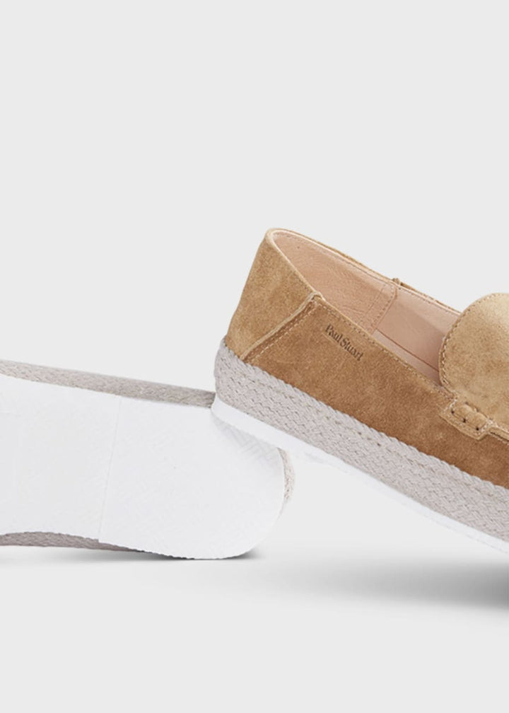 St. Croix Suede Espadrille - Dark Beige