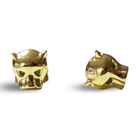 Maximus Panther Micro Stud Earrings - 18k Yellow Gold Filled