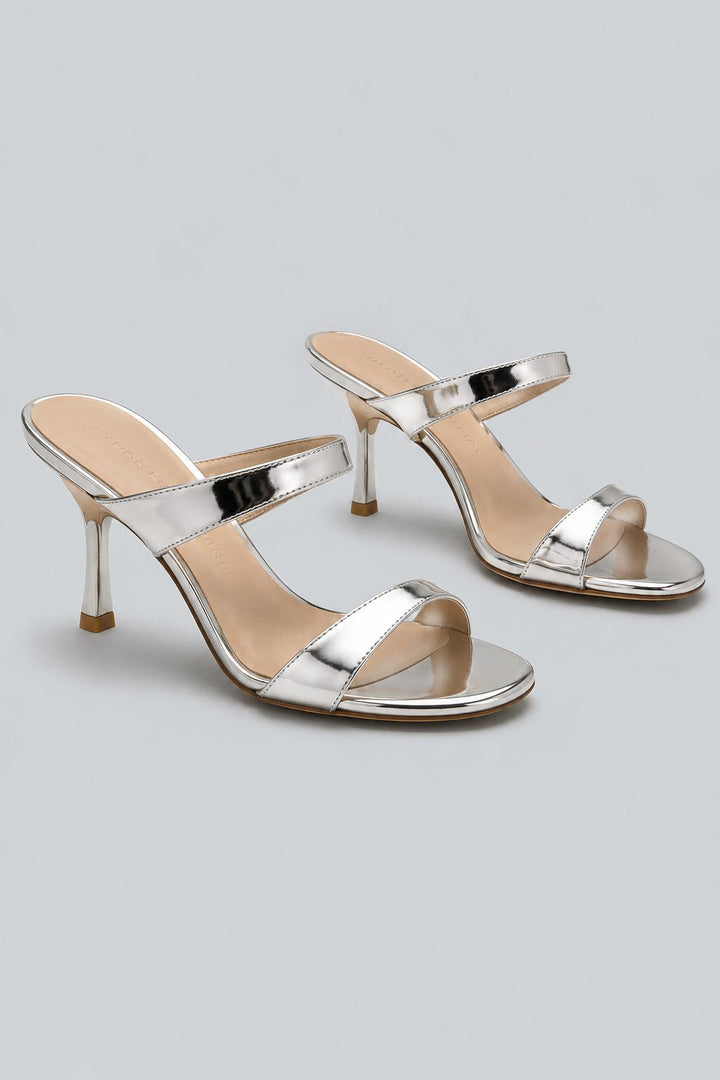 Women's Nudist Slide 85 Sandals - Silver
