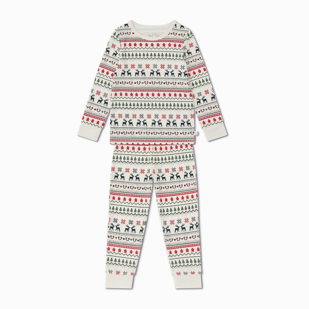 Fairisle Print Baby Pyjamas - Fairisle