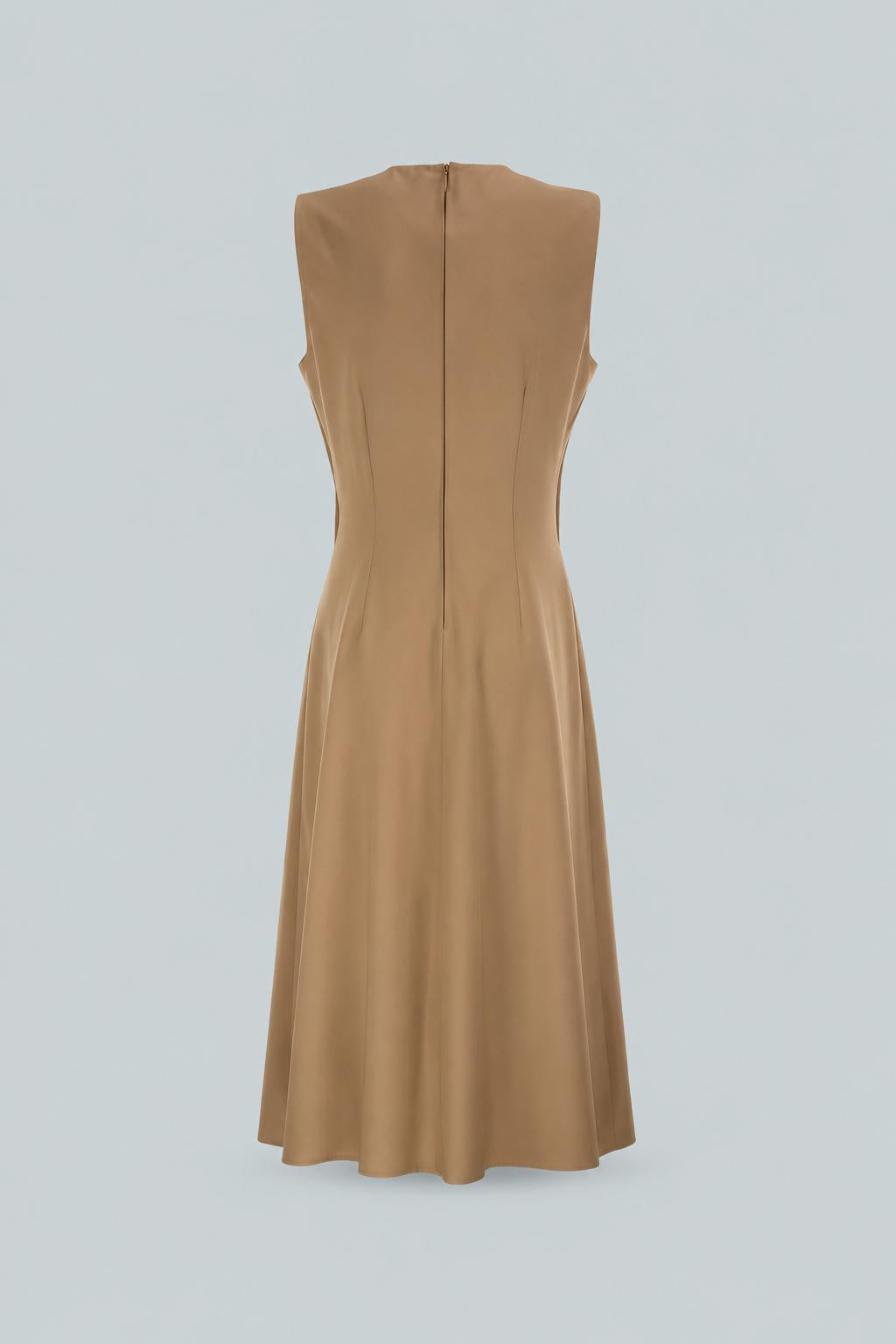 Sheath Dress - Medium Brown