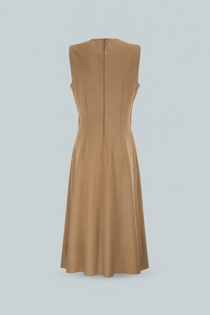 Sheath Dress - Medium Brown