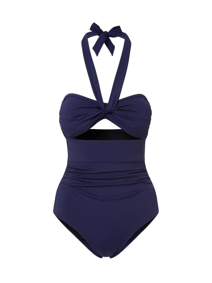 Ella One Piece Satin - Navy