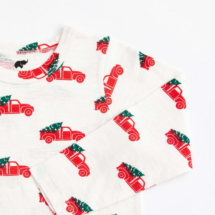 Long Sleeve Slub Jersey Crewneck Tee - Holiday Pickup