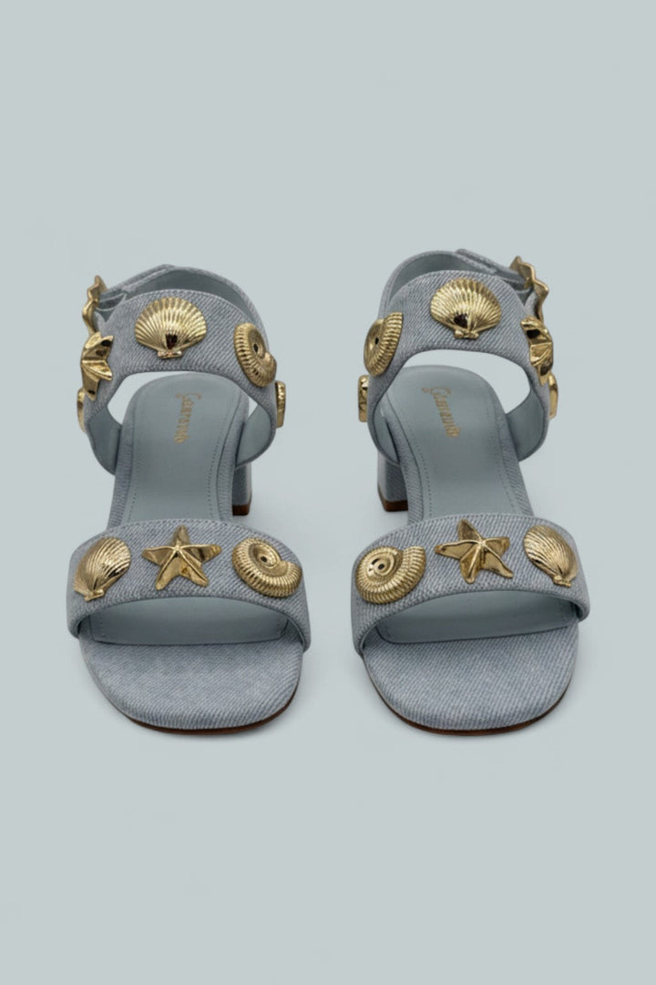Madison Block Maya Denim Sandals - Maya Denim