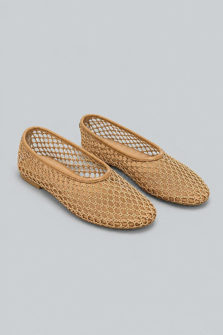 Women's Jazlyn Woven Dress Flats - Medium Natural