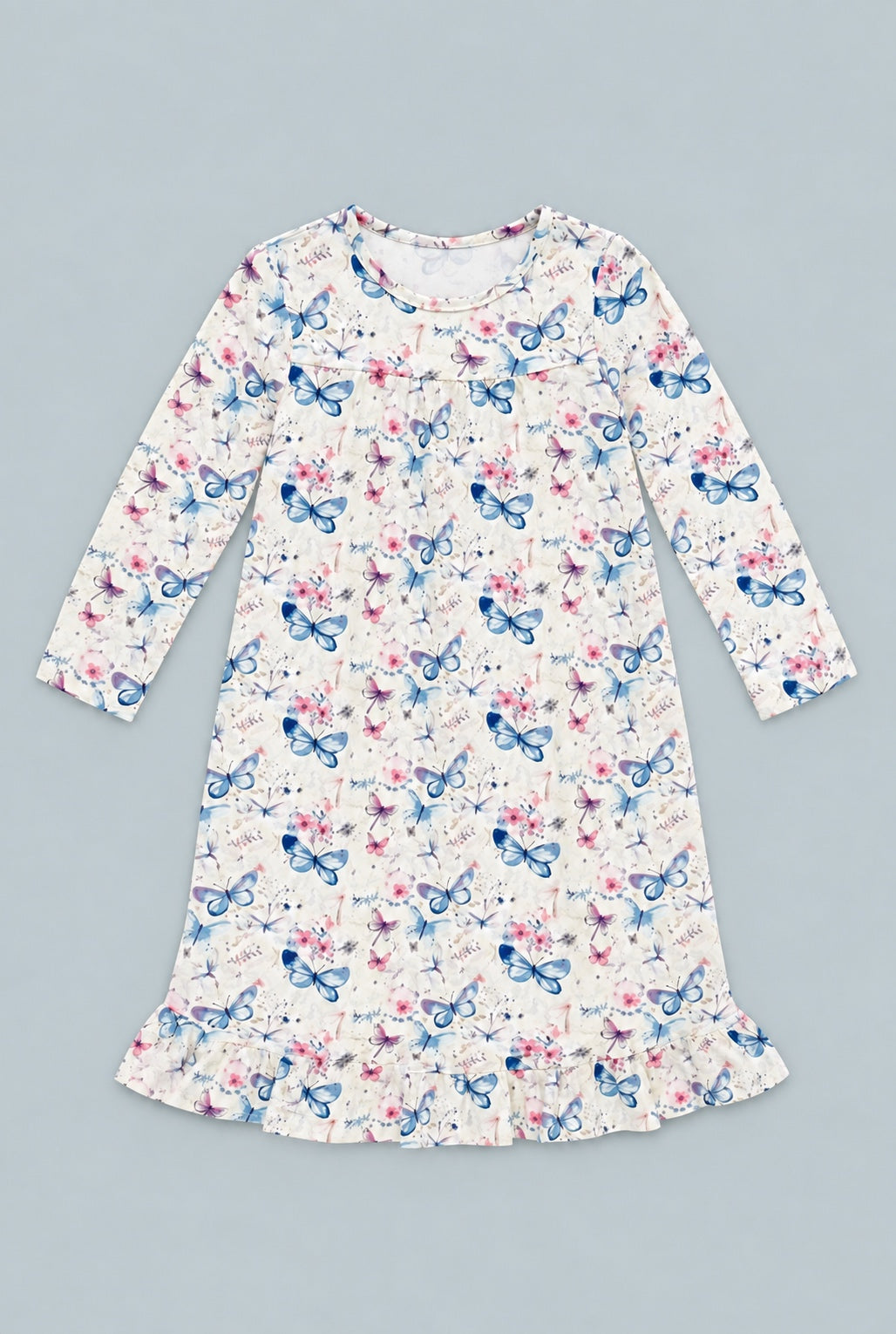 Watercolor Butterfly Boho Dress - Vanessa