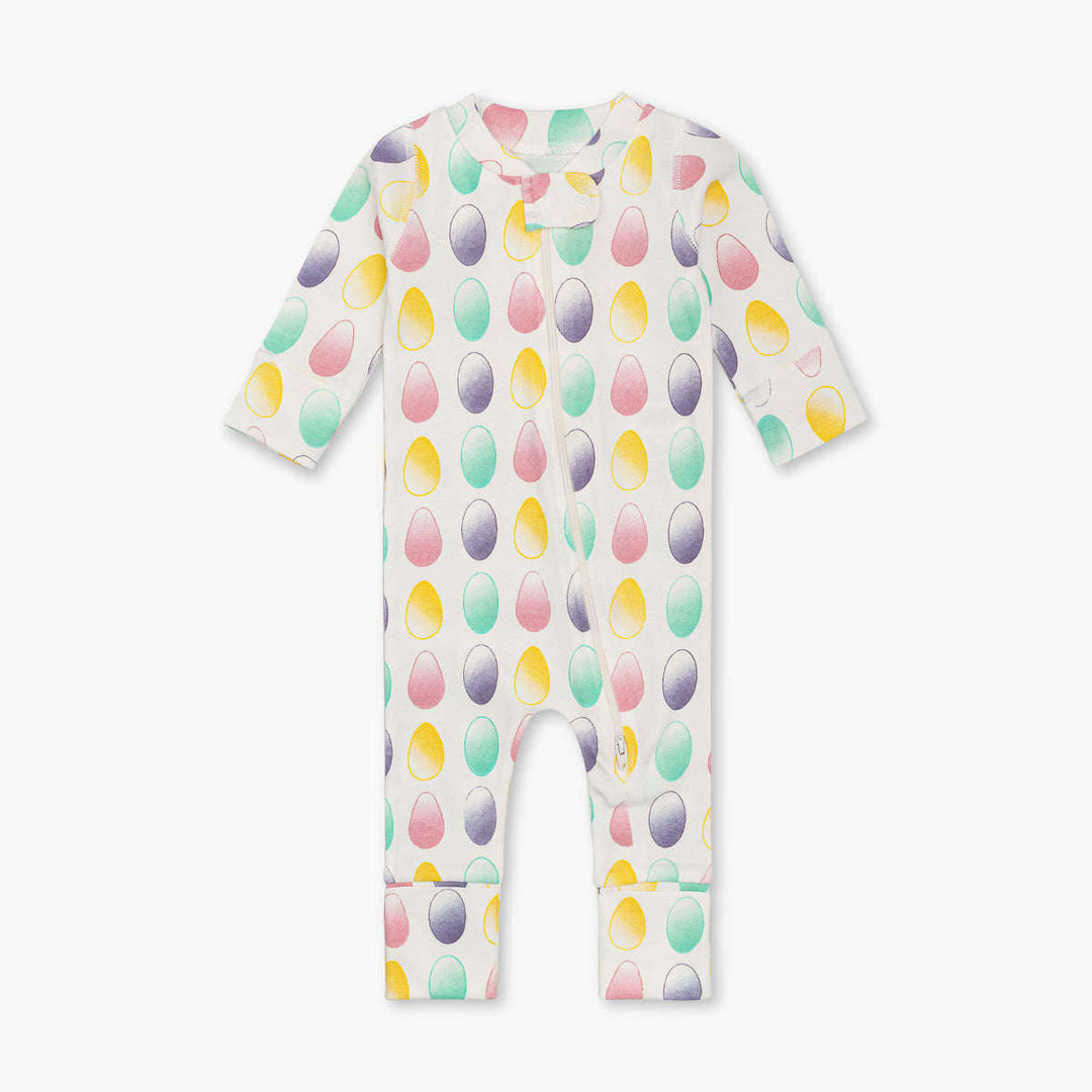 One-Piece Baby Pajamas - Colored Eggs