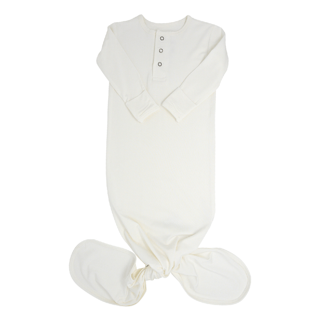 Knotted Gown - Whispery White