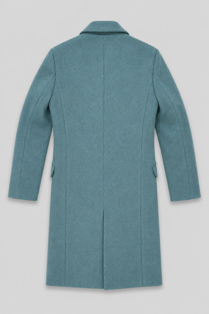 Double Breasted Coat - Agave Green