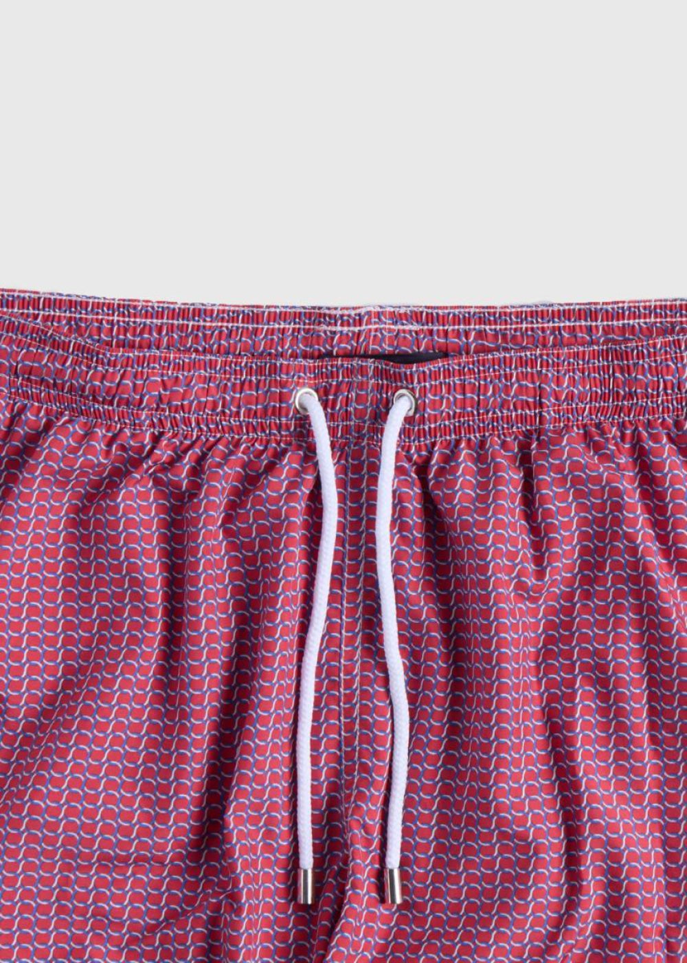 Abstract Circle Swim Trunk - Red - Swim Trunk