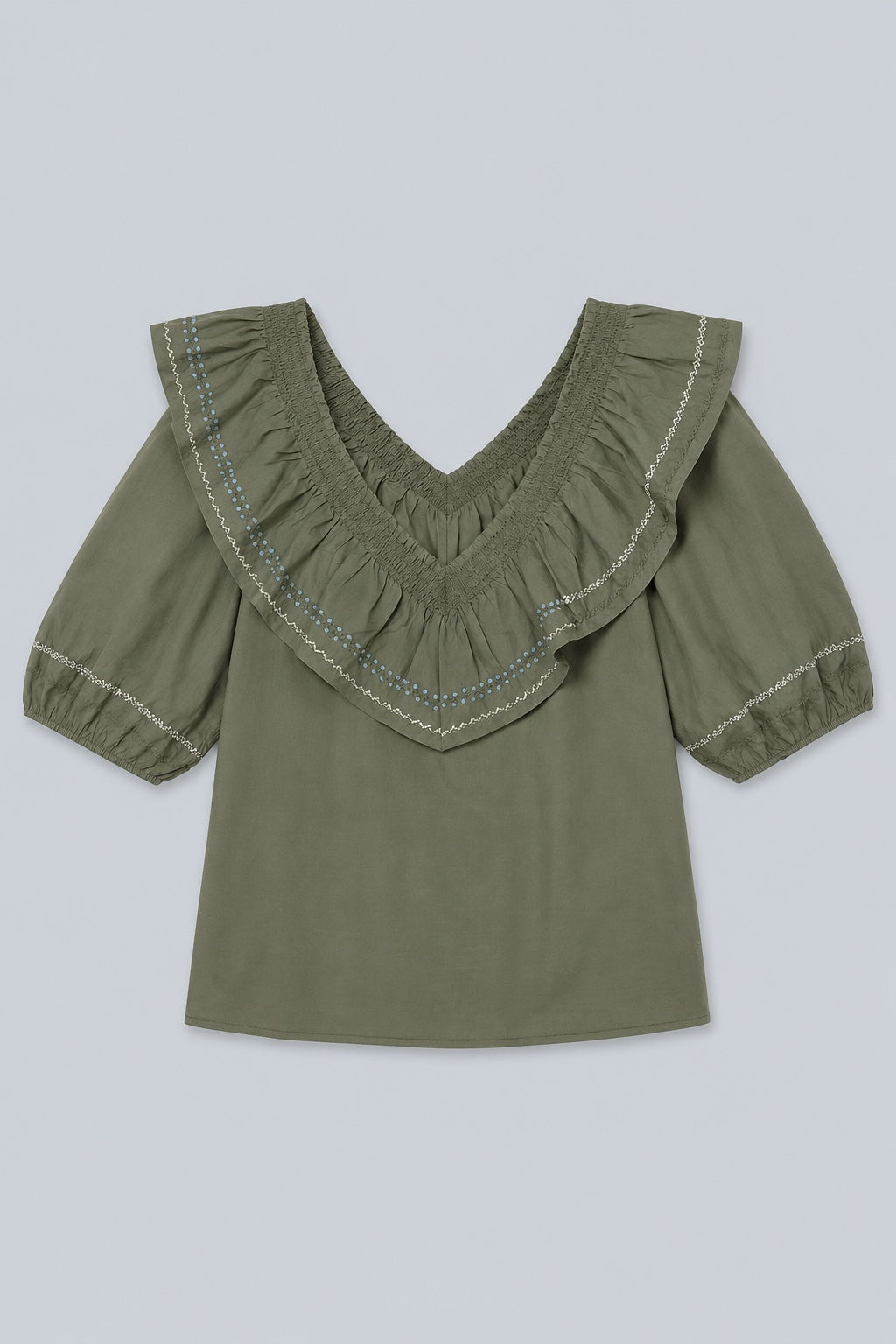 Felix Ruffle Top - Green