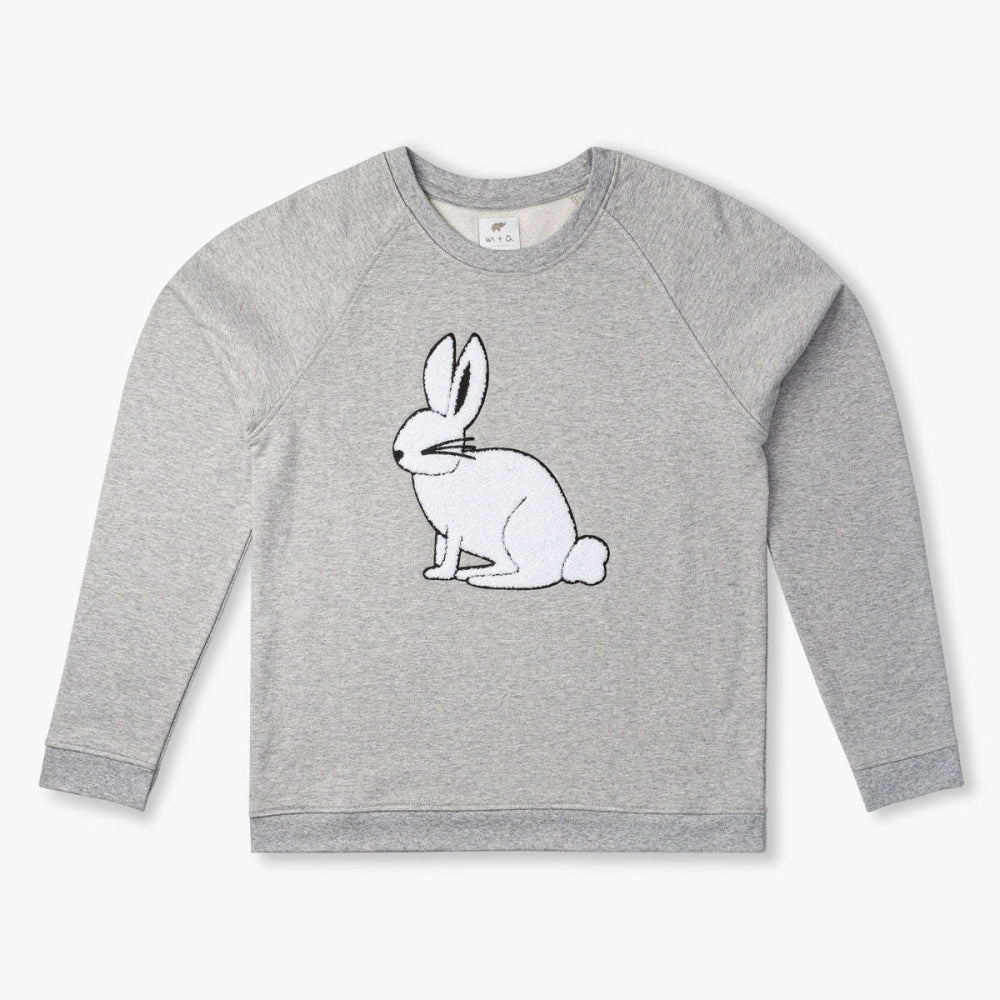 Adult Embroidered Crewneck Sweatshirt - Bunny Love - Crewneck Sweatshirt
