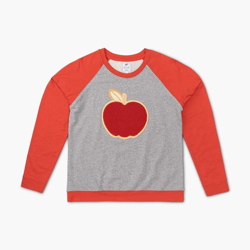 Adult Embroidered Crewneck Sweatshirt - Fall Apples - Crewneck Sweatshirt