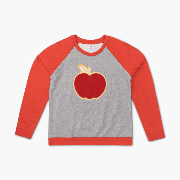 Adult Embroidered Crewneck Sweatshirt - Fall Apples - Crewneck Sweatshirt