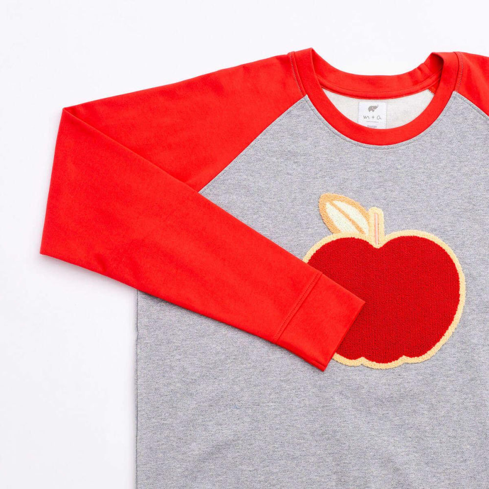 Adult Embroidered Crewneck Sweatshirt - Fall Apples - Crewneck Sweatshirt