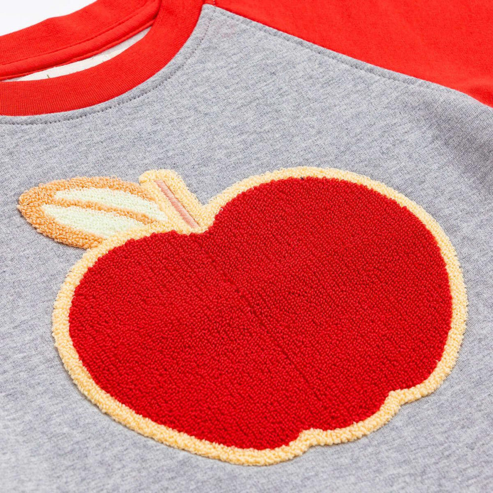 Adult Embroidered Crewneck Sweatshirt - Fall Apples - Crewneck Sweatshirt