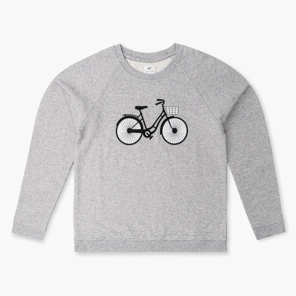 Adult Embroidered Crewneck Sweatshirt - Wheelie Cute - Crewneck Sweatshirt
