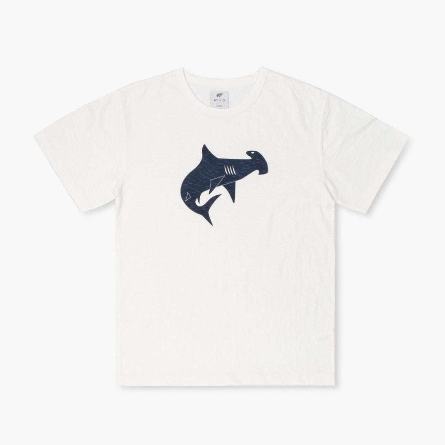 Adult Hammerhead Shark Printed Tee - Friendly Fins - T-shirt
