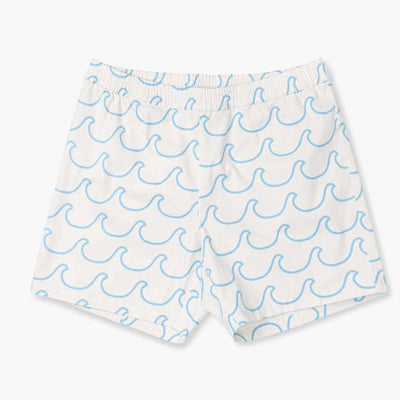 Adult Organic Everyday Twill Shorts - Ocean Waves - L - Shorts