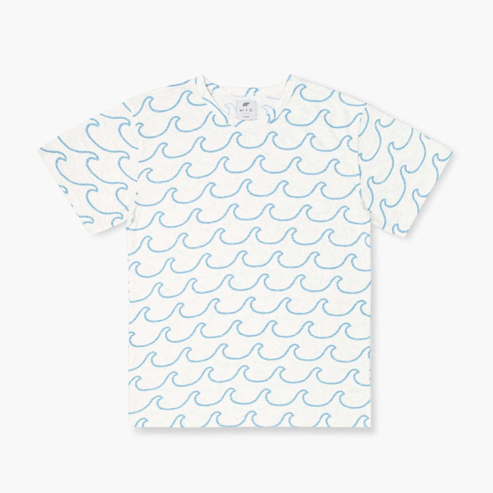 Adult Short Sleeve Crewneck Tee - Ocean Waves - T-shirt