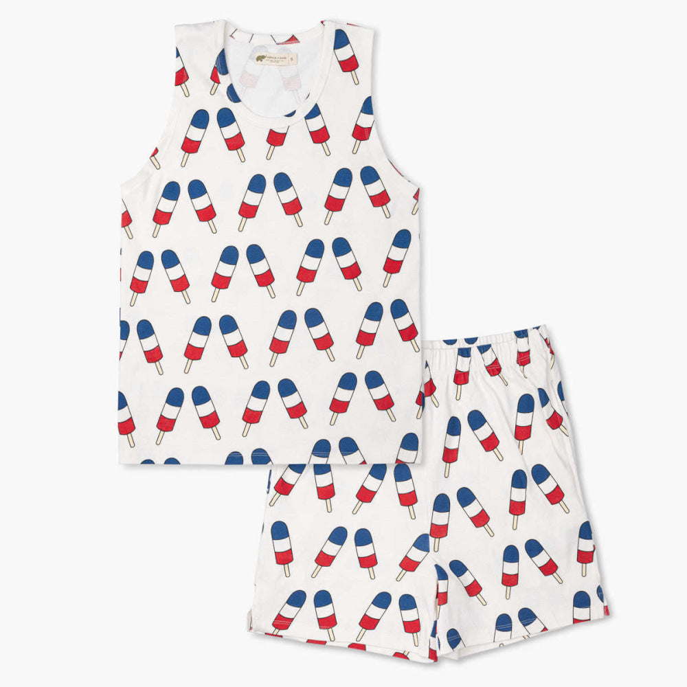 Adult Shorty Two-Piece Pajamas - Ice Pops - Pajamas