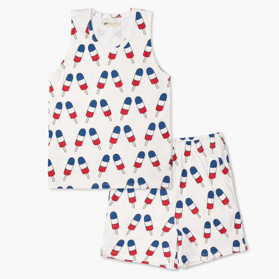 Adult Shorty Two-Piece Pajamas - Ice Pops - Pajamas