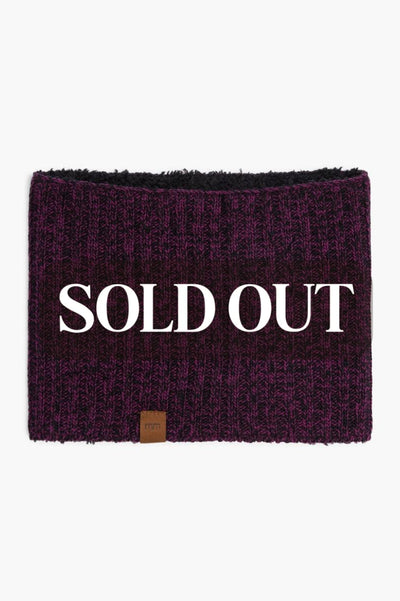 Adult Tweed Neck Warmer - Melange Berry & Black - FINAL SALE - Adult - Scarf