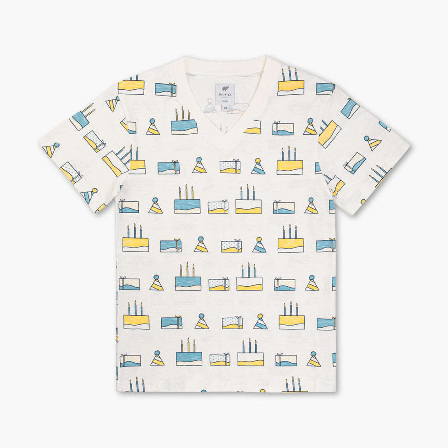 Adult V-Neck Tee - Happy Birthday - T-shirt