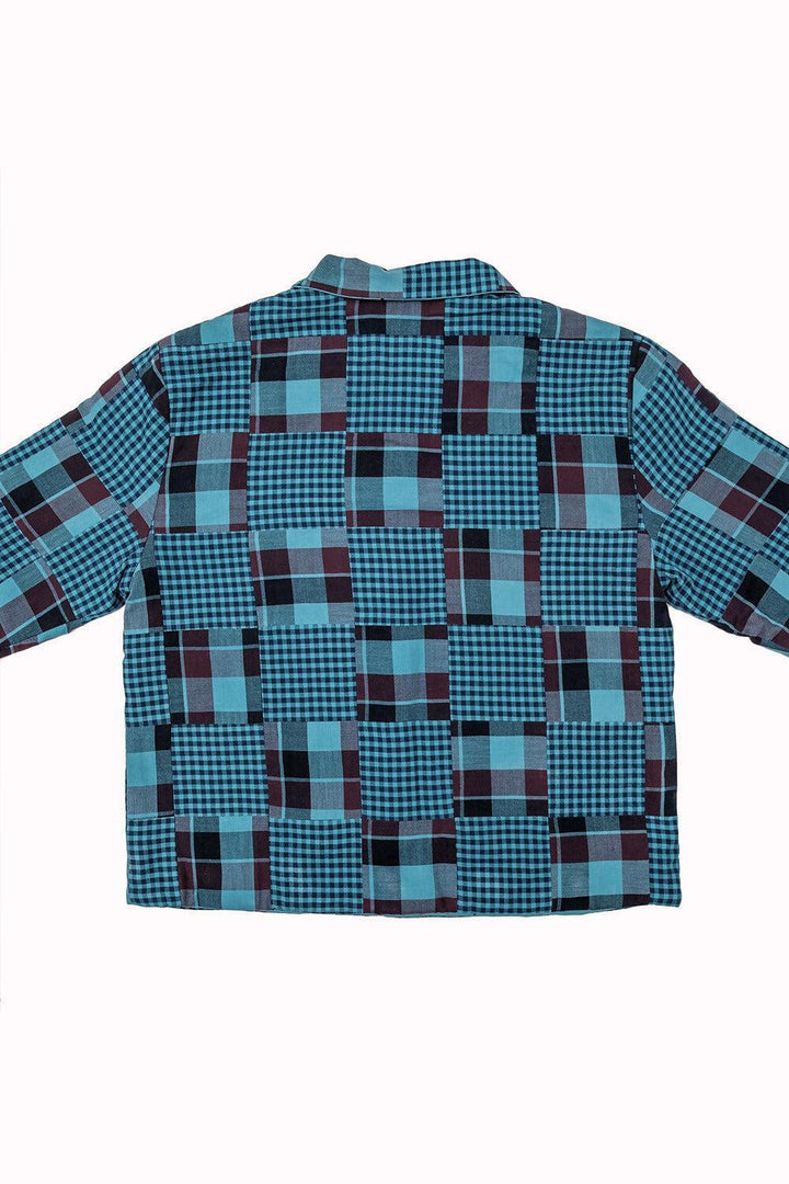 Adult Worker Jacket - Emerald Patchwork - jacket - baby