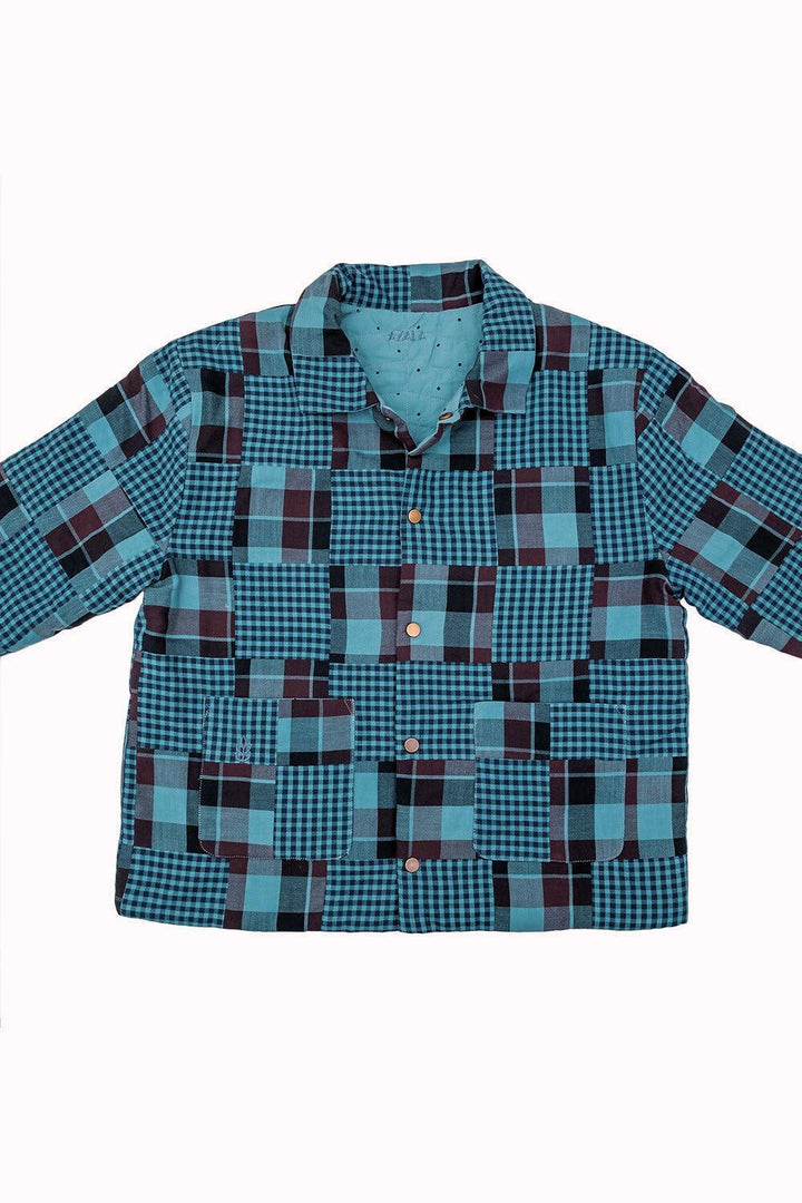 Adult Worker Jacket - Emerald Patchwork - jacket - baby
