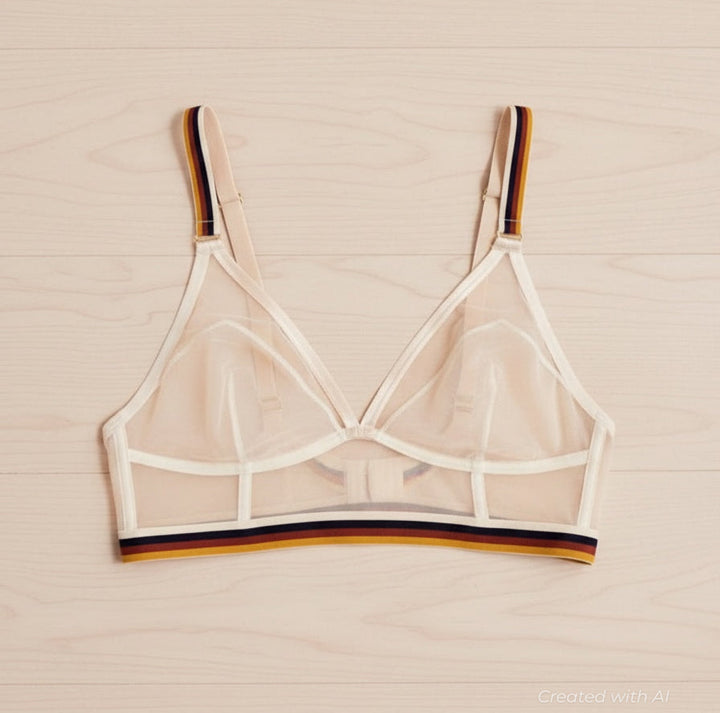 Adulting Isn’t A Crime Longline Triangle Bra - Ivory - Bra