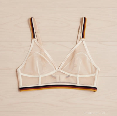Adulting Isn’t A Crime Longline Triangle Bra - Ivory - Bra