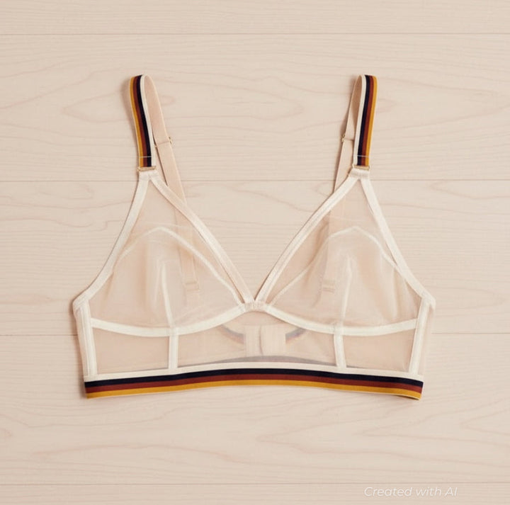 Adulting Isn’t A Crime Longline Triangle Bra - Ivory - Bra