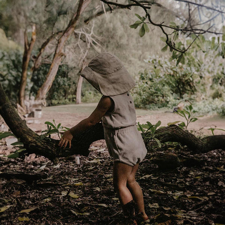 The Vintage Romper - Walnut