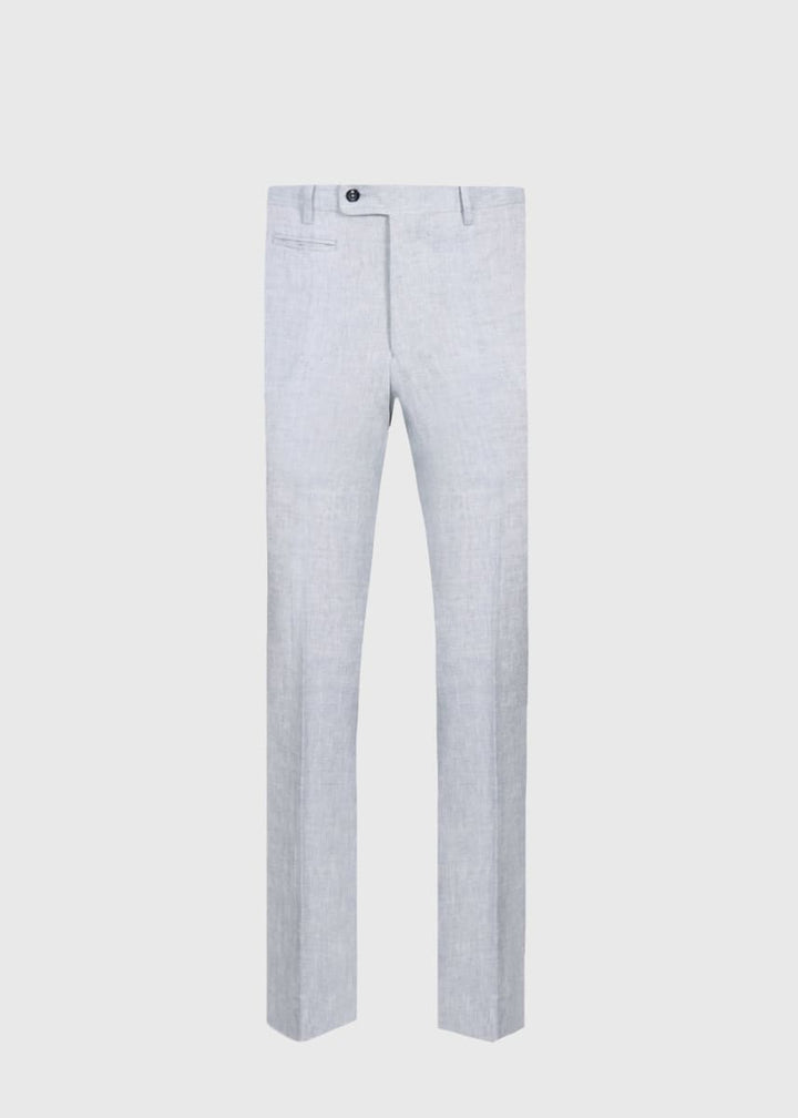 Linen Dress Trouser - Silver