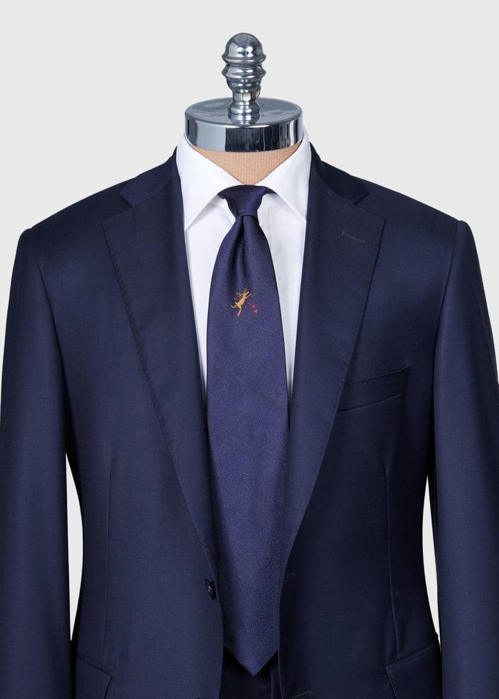 Holiday Cupid Reindeer Tie - Navy