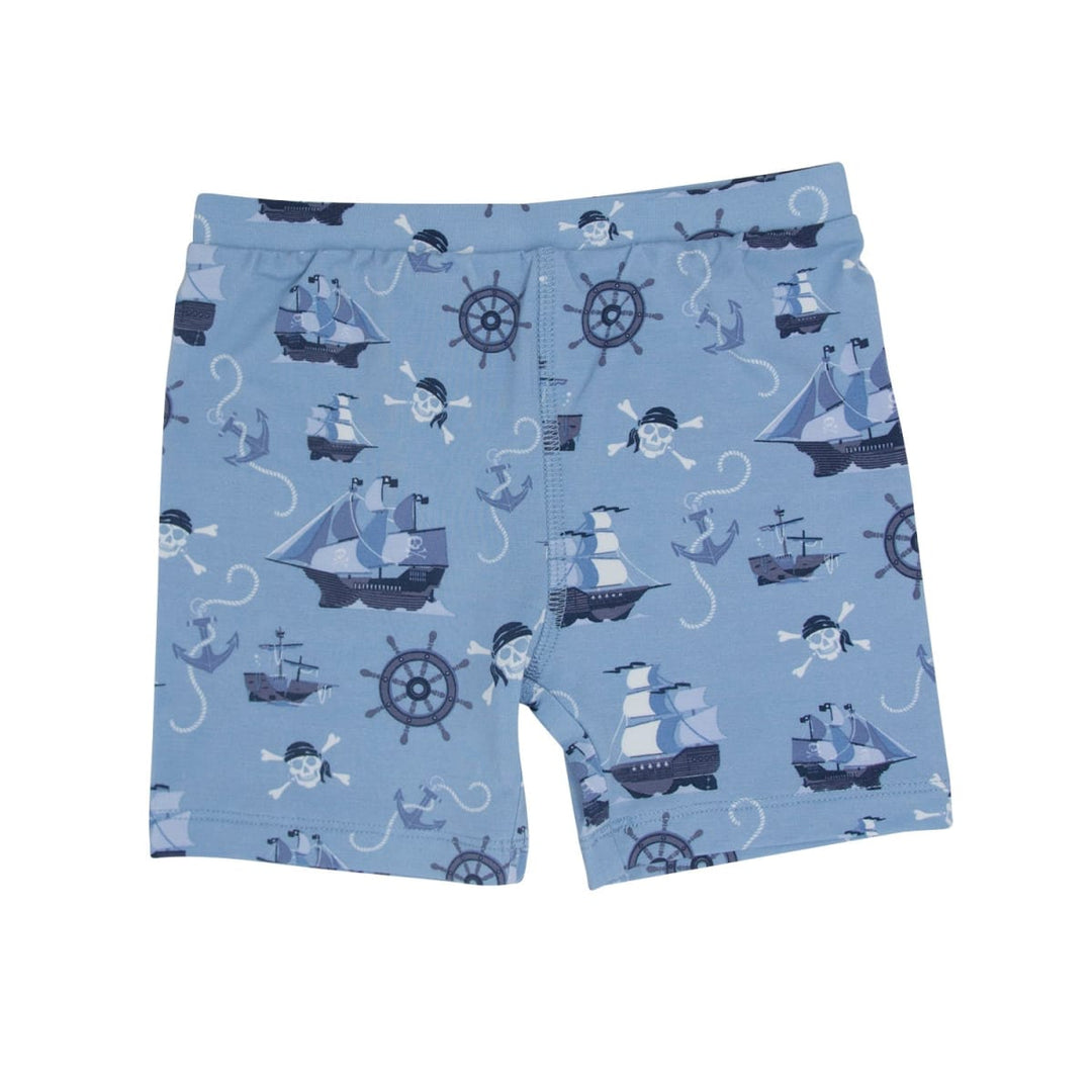Pirate Ships Summer Pajama Set - Pirates Ahoy