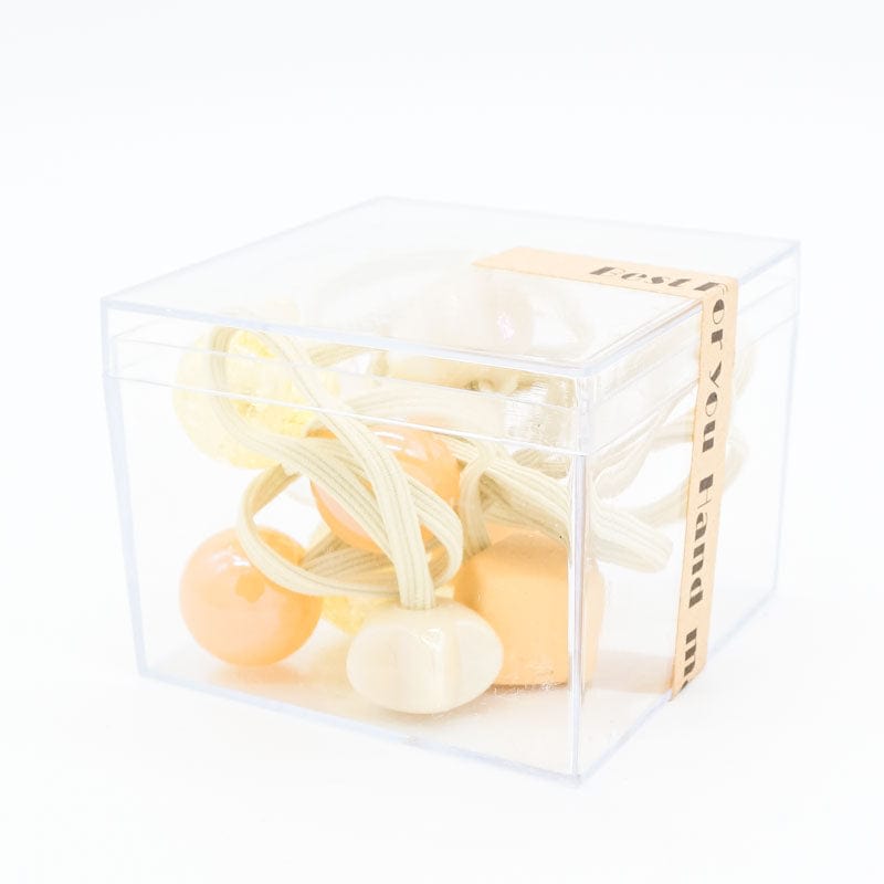Hair Elastic 10Pc Box Set - Yellow