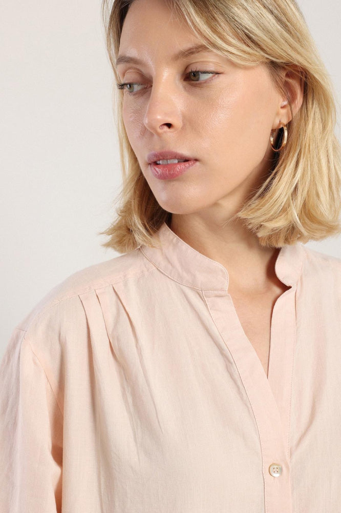 Akhen Button Up - Pale Rose - Button Down Shirt