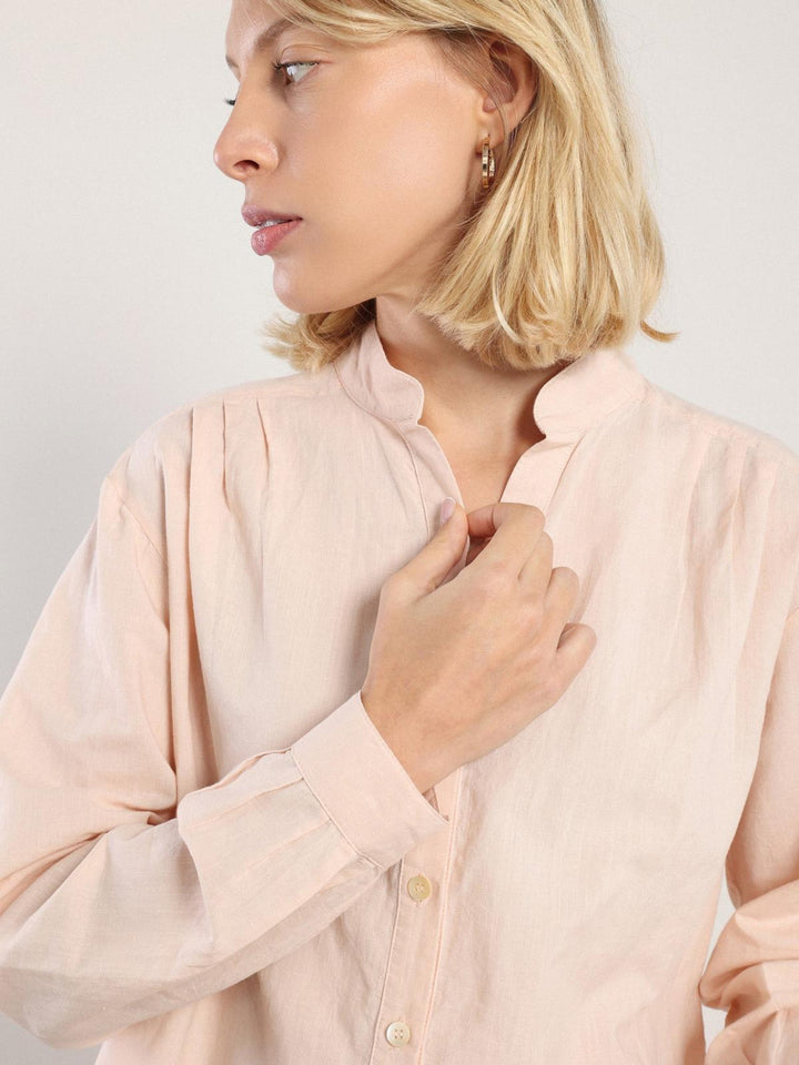 Akhen Button Up - Pale Rose - Button Down Shirt