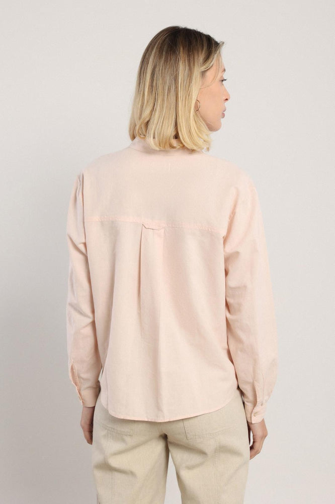 Akhen Button Up - Pale Rose - Button Down Shirt