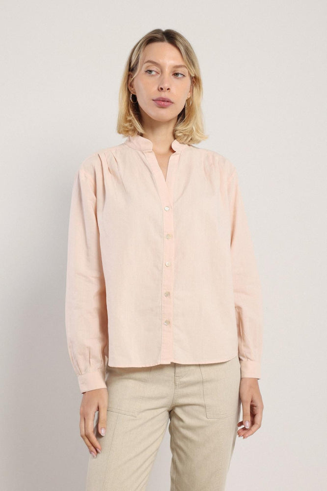 Akhen Button Up - Pale Rose - Button Down Shirt