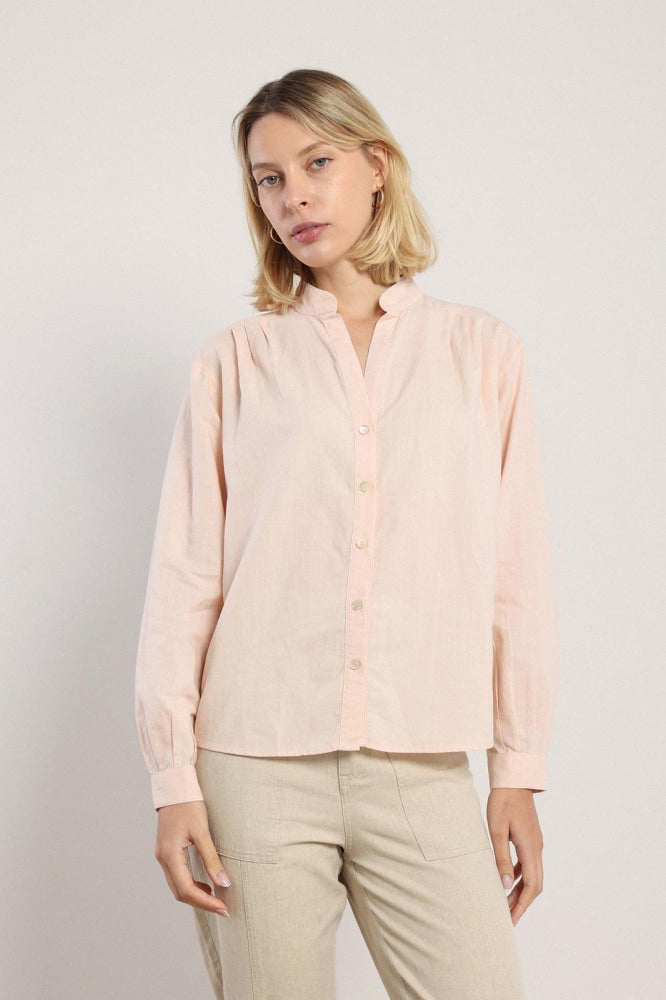 Akhen Button Up - Pale Rose - Button Down Shirt