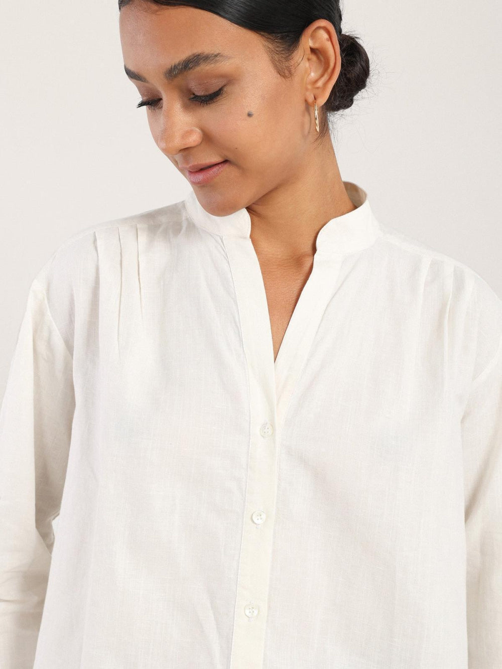 Akhen Button Up - Sugar - Button Down Shirt