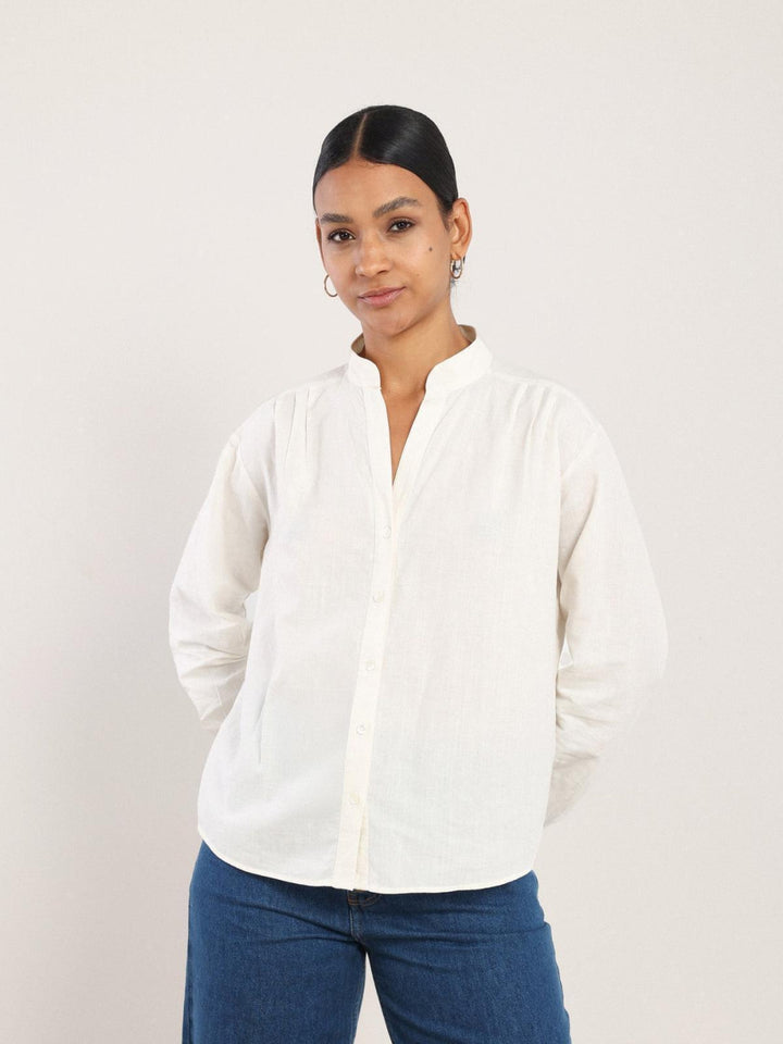 Akhen Button Up - Sugar - Button Down Shirt